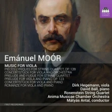 CD HEGEMANN, DIRK / ROSENSTE - EMANUEL MOOR: MUSIC FOR VIOLA