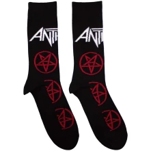 Anthrax, Ponožky Pentathrax Pattern, Unisex, Čierna