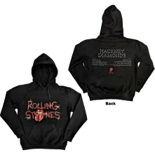 The Rolling Stones, Mikina Hackney Diamonds Glass Logo, Unisex, Čierna