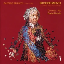 CD Concerto 1700 - Gaetano Brunetti: Divertimenti a Violon, Viola E V