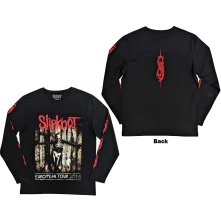 Slipknot, Tričko s dlhým rukávom Skeleton Flag, Unisex, Čierna