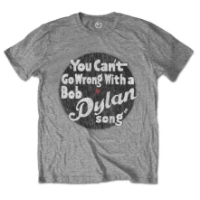 Bob Dylan, Tričko You can't go wrong, Unisex, Šedá