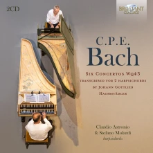 CD ASTRONIO, CLAUDIO / STEFA - C.P.E. BACH: SIX CONCERTOS WQ43