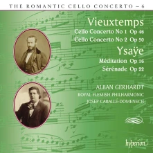 Alban Gerhardt, CD VIEUXTEMPS: CELLO CONCERTO NO.1 & NO. 2 / YSAYE: MEDIATION OP. 16
