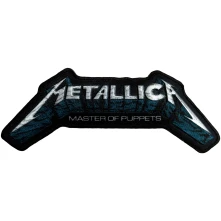 Metallica, Nažehlovačka Master Of Puppets Blue Poster Logo