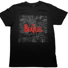 The Beatles, Tričko Tickets & Logo, Unisex, Čierna