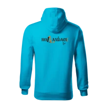 RoLLanďaci3jo, Mikina Rollanďáci 3jo muž, Muž, Real Turquoise