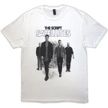 The Script, Tričko Satellites Photo, Unisex, Biela