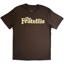 The Fratellis, Tričko Classic Logo, Unisex, Hnedá