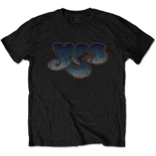 Yes, Tričko Vintage Logo, Unisex, Čierna