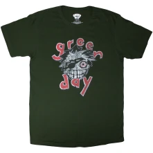 Green Day, Tričko Eye Patch, Unisex, Zelená