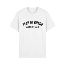 Dame, Tričko Fear of kokod, Unisex, Biela