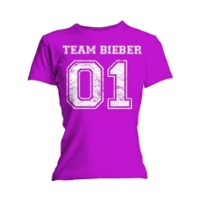 Justin Bieber, Tričko Team Bieber, Žena, Ružová