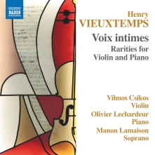 CD LAMAISON, MANON - HENRI VIEUXTEMPS: VOIX INTIMES - RARITIES FOR VIOLIN AND PIANO