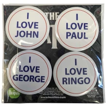 The Beatles, Odznak I Love 4 Pack Large