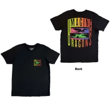 Imagine Dragons, Tričko Double Dragons Pocket, Unisex, Čierna