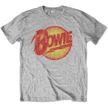 David Bowie, Tričko Vintage Diamond Dogs Logo, Dieťa, Šedá