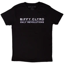 Biffy Clyro, Tričko Only Revolutions, Unisex, Čierna