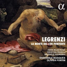 CD ENSEMBLE MASQUES - LEGRENZI: LA MORTE DEL COR PENITENTE