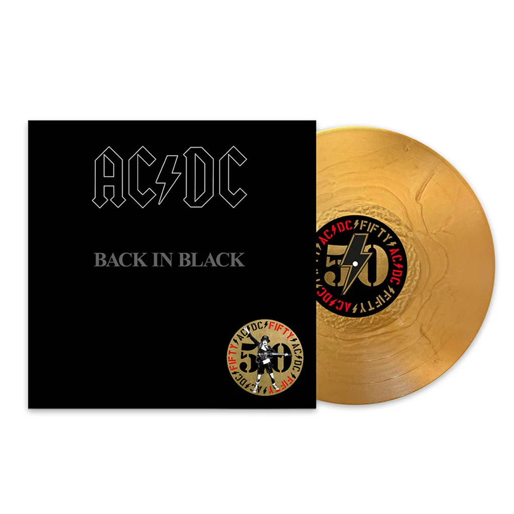 Vinyl AC/DC - Back In Black (50th Anniversary Edition) (Gold Metallic Vinyl)