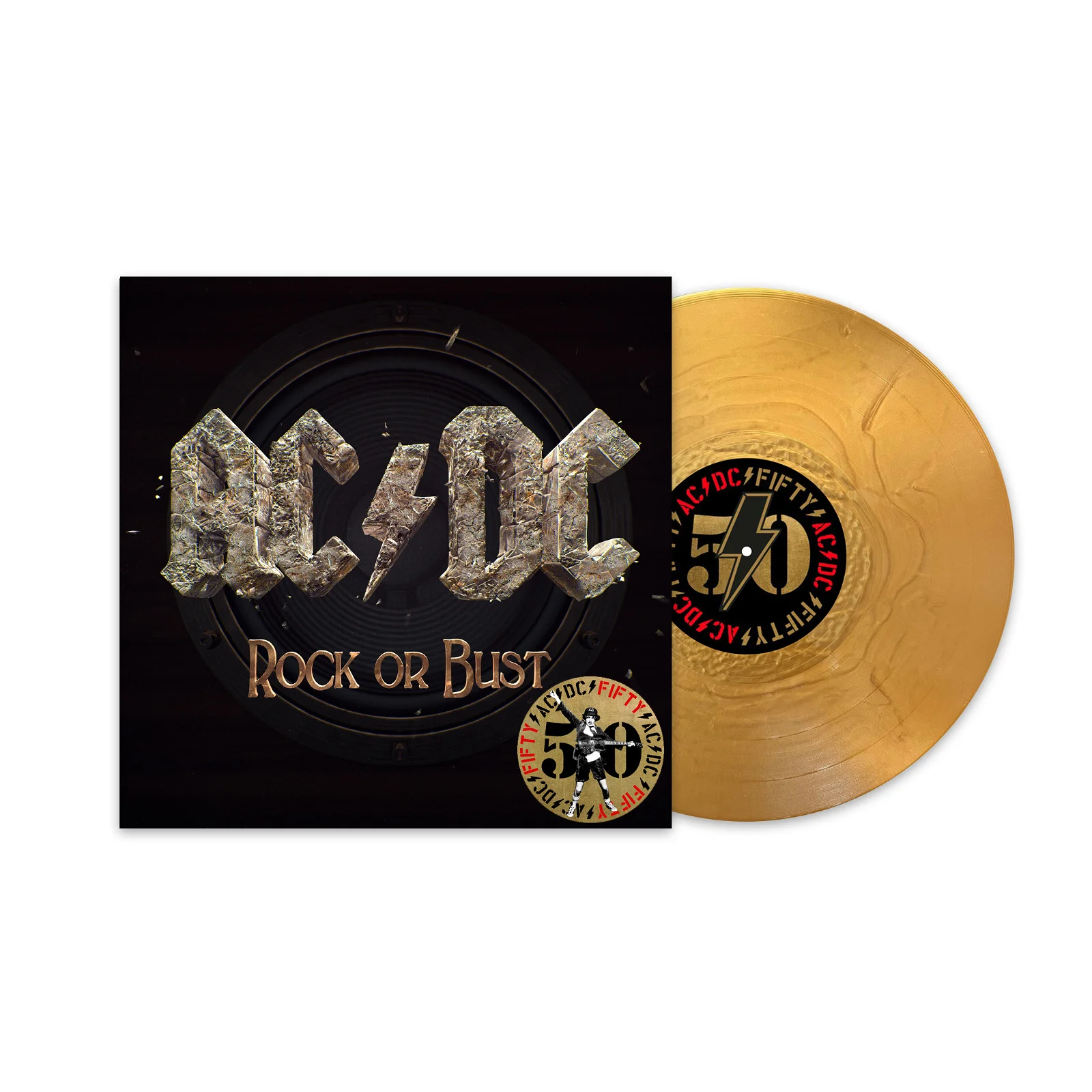 Vinyl AC/DC - Rock Or Bust (50th Anniversary Gold Vinyl Edition)