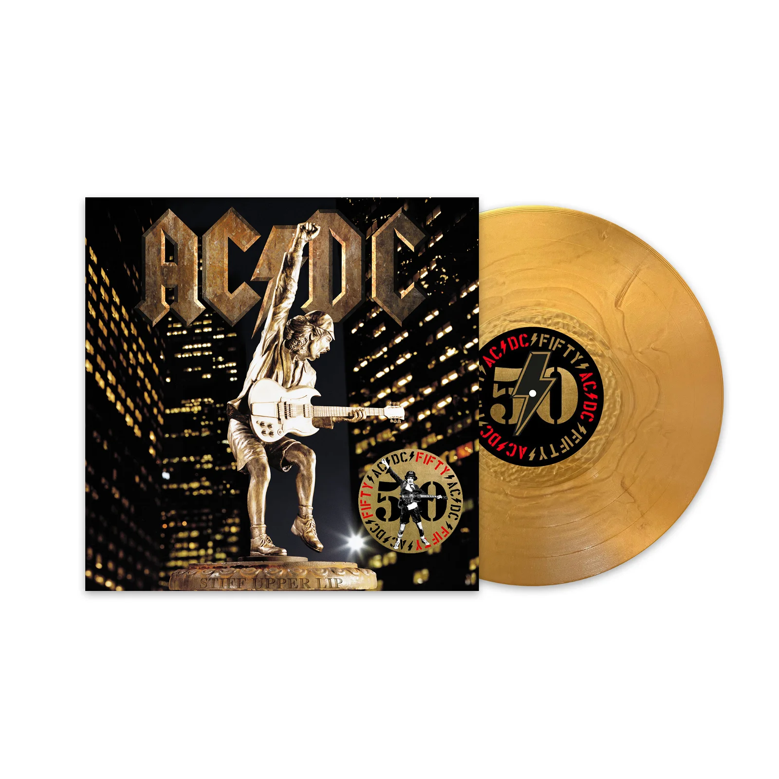 Vinyl AC/DC - Stiff Upper Lip (50th Anniversary Gold Vinyl Edition)