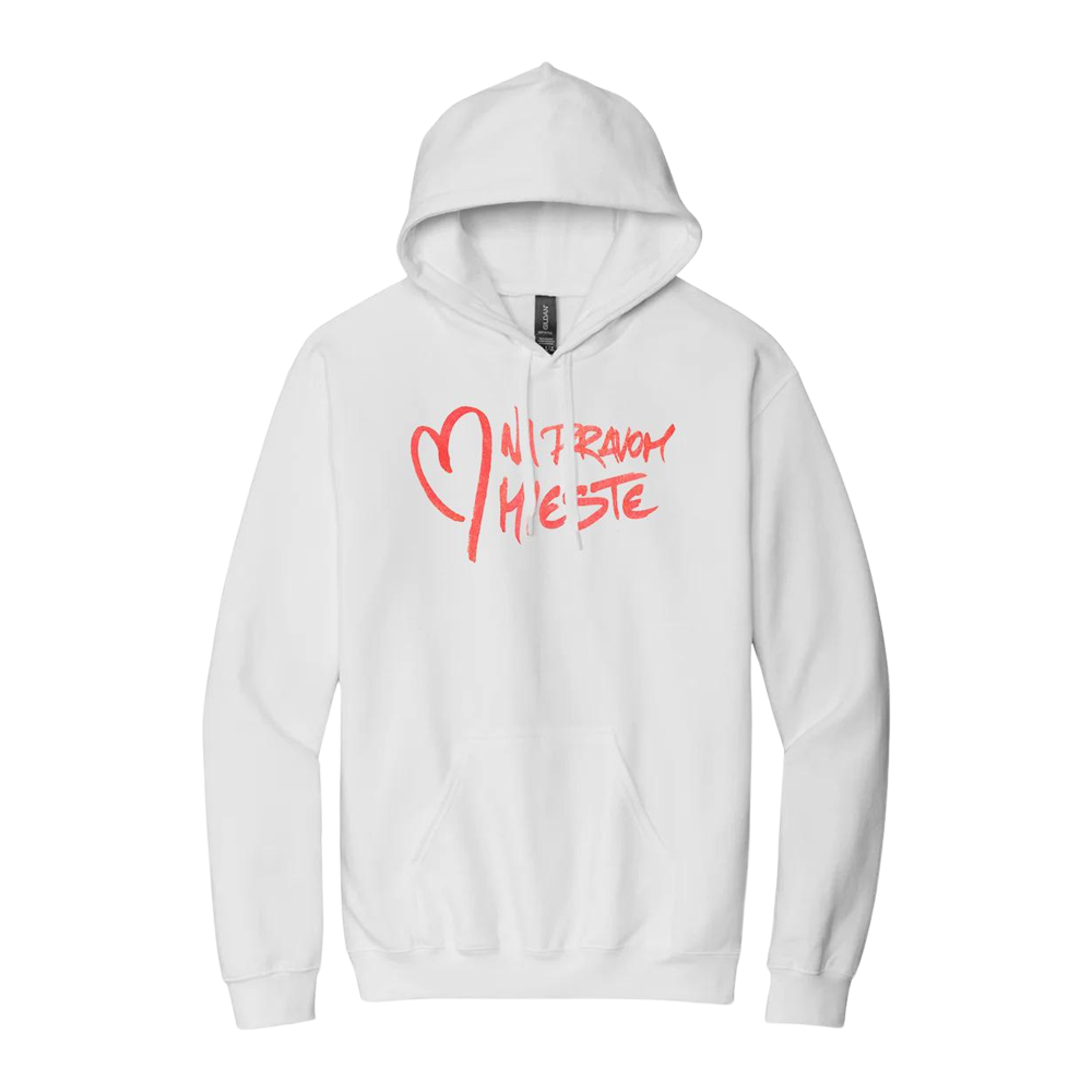 Mikina Adiss - Srdce na pravom mieste, Unisex,Biela,3XL