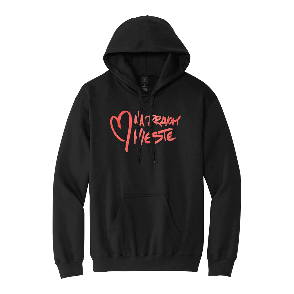 Mikina Adiss - Srdce na pravom mieste, Unisex,Čierna,3XL