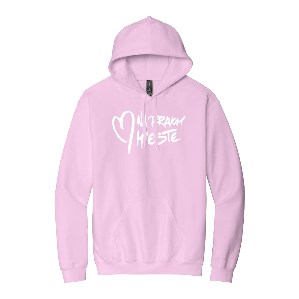 Mikina Adiss - Srdce na pravom mieste, Unisex,Ružová,3XL
