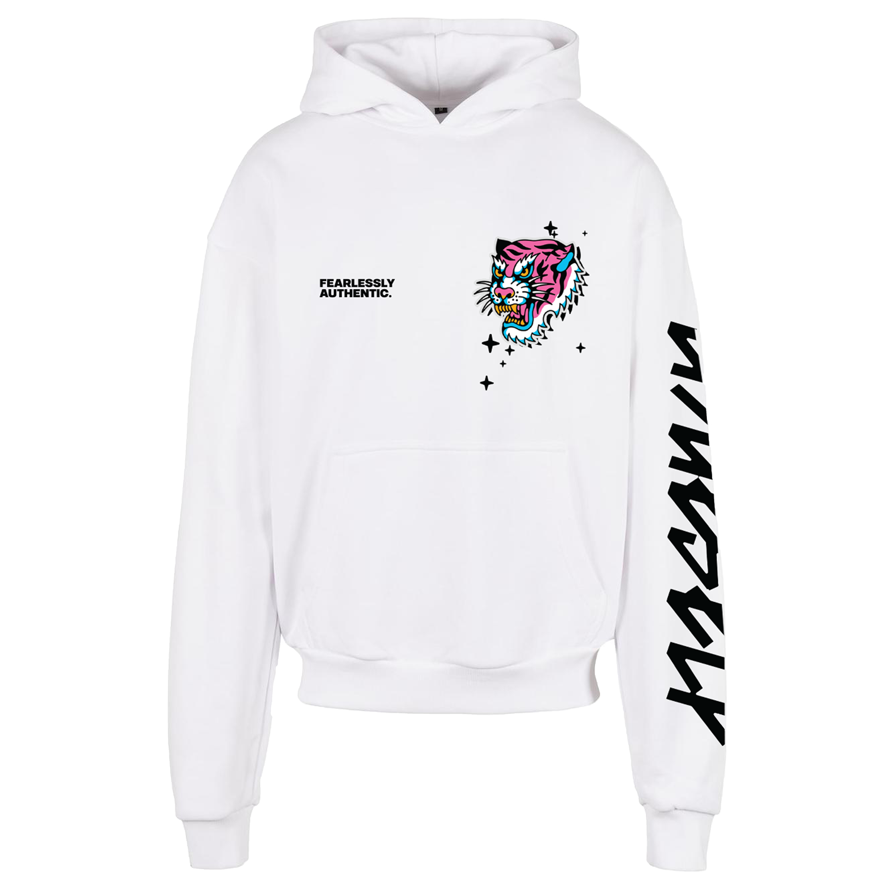Mikina Alan Murin - Tiger, Unisex,Biela,XXL