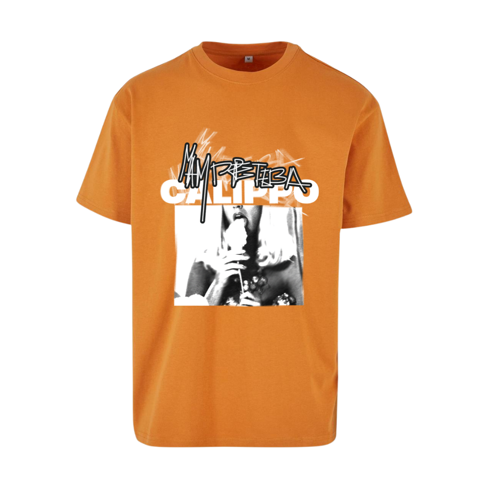 Tričko Alan Murin - Calippo heavy oversized tee, Unisex,Orange,XXL