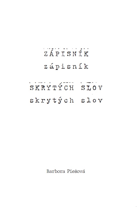 Kniha Barbora Piešová - Zápisník skrytých slov