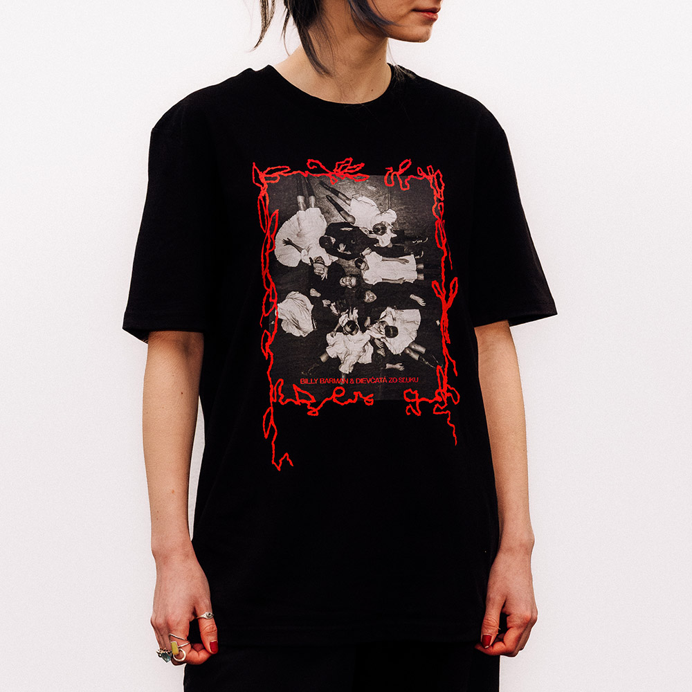 Tričko Billy Barman - BB x SĽUK - Poster, Unisex,Čierna,XL