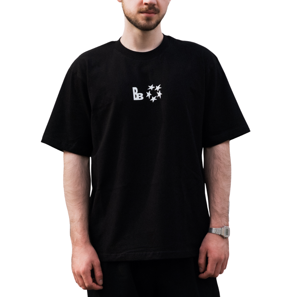 Tričko Billy Barman - Hviezdy, Unisex,Čierna,XL