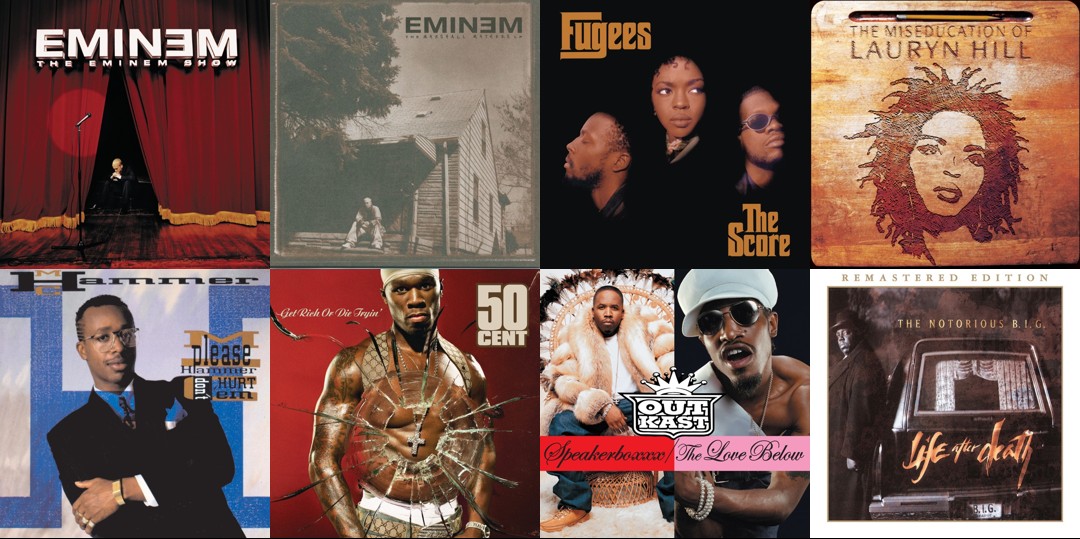 10 najpredávanejších rapových albumov v histórii