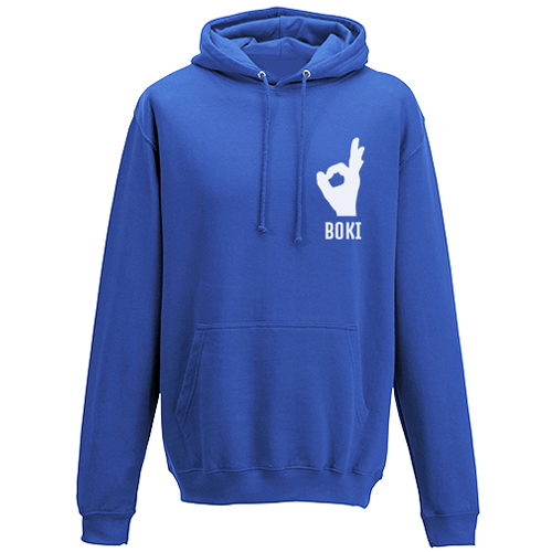 Mikina Boki - Dík mám sa dobre, Unisex,Tropická modrá,XS