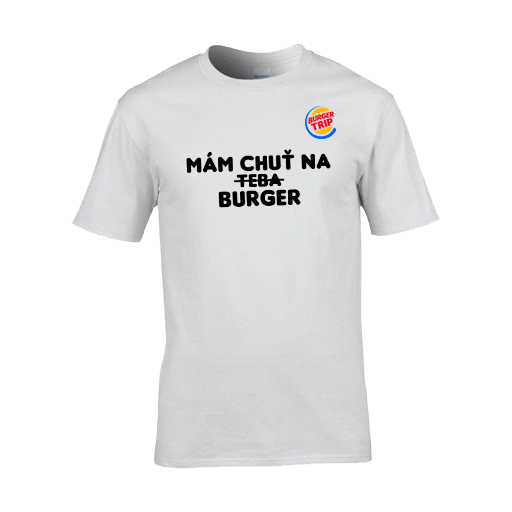 Tričko Boki - Mám chuť na burger, Muž,Biela,S