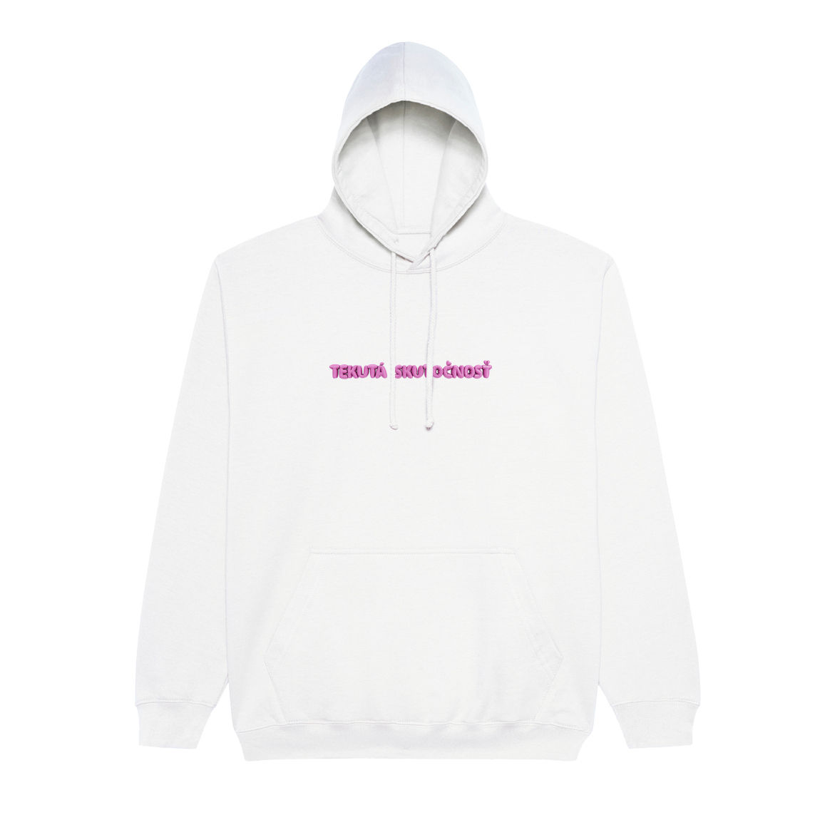 Mikina Call Dominika - Tekutá skutočnosť, unisex,Biela,XXL