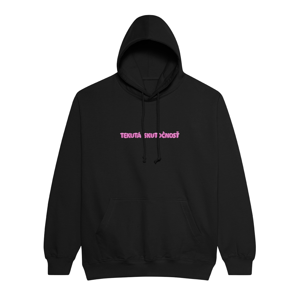 Mikina Call Dominika - Tekutá skutočnosť, unisex,Black,3XL