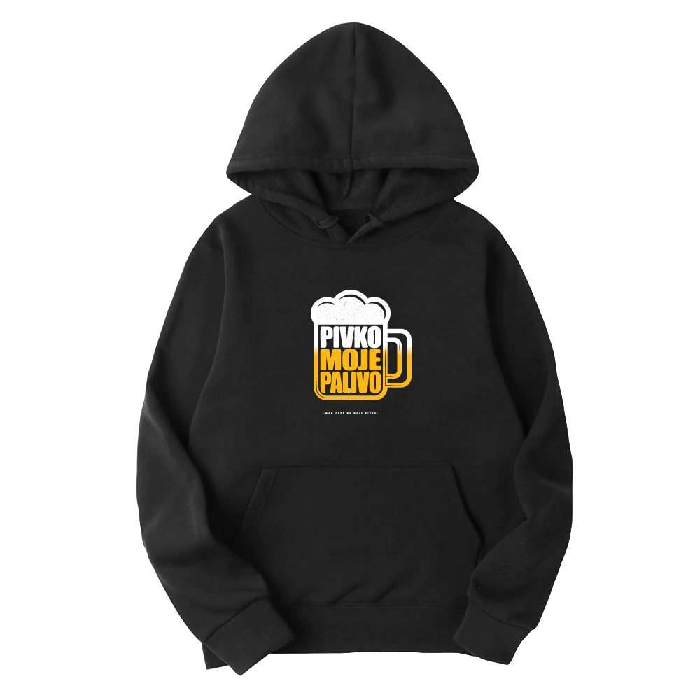Mikina Cico Band - Pivko je moje palivo, Unisex,Black,XXL
