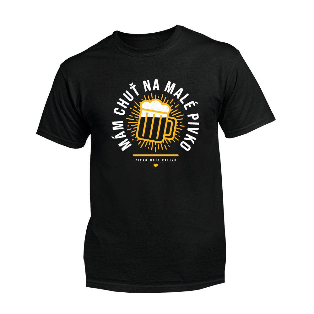 Tričko Cico Band - Mám chuť na malé pivko, Unisex,Čierna,XXL