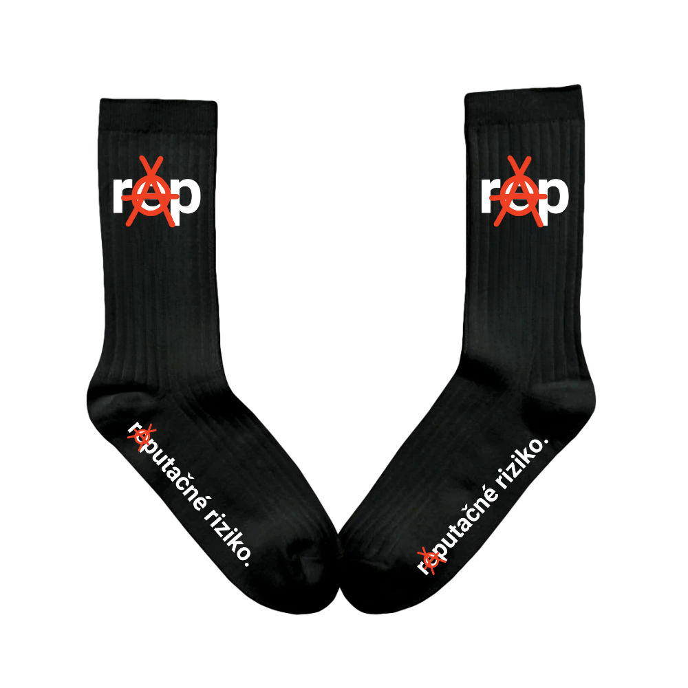 Ponožky Dame - Laci a zároveň Adam - RAP, Unisex,Čierna,39-42