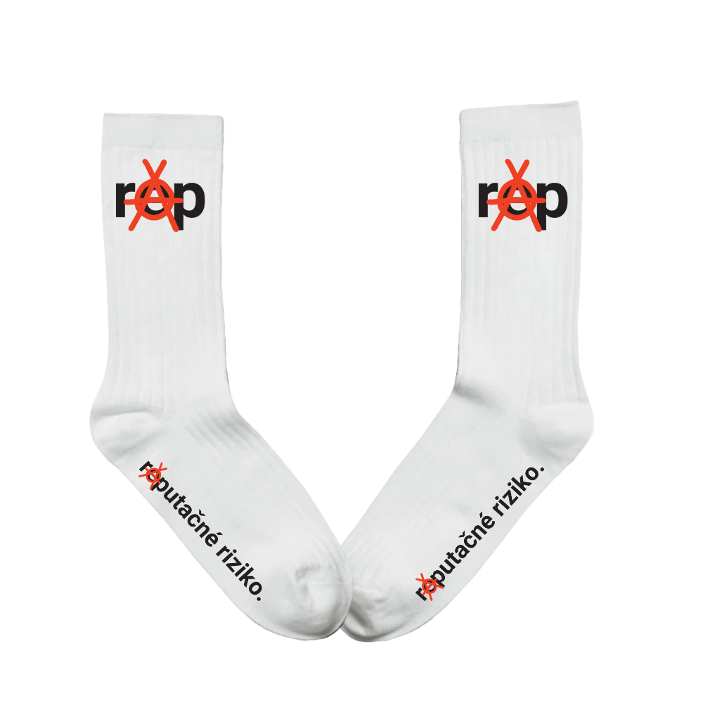 Ponožky Dame - Laci a zároveň Adam - RAP, Unisex,Biela,39-42