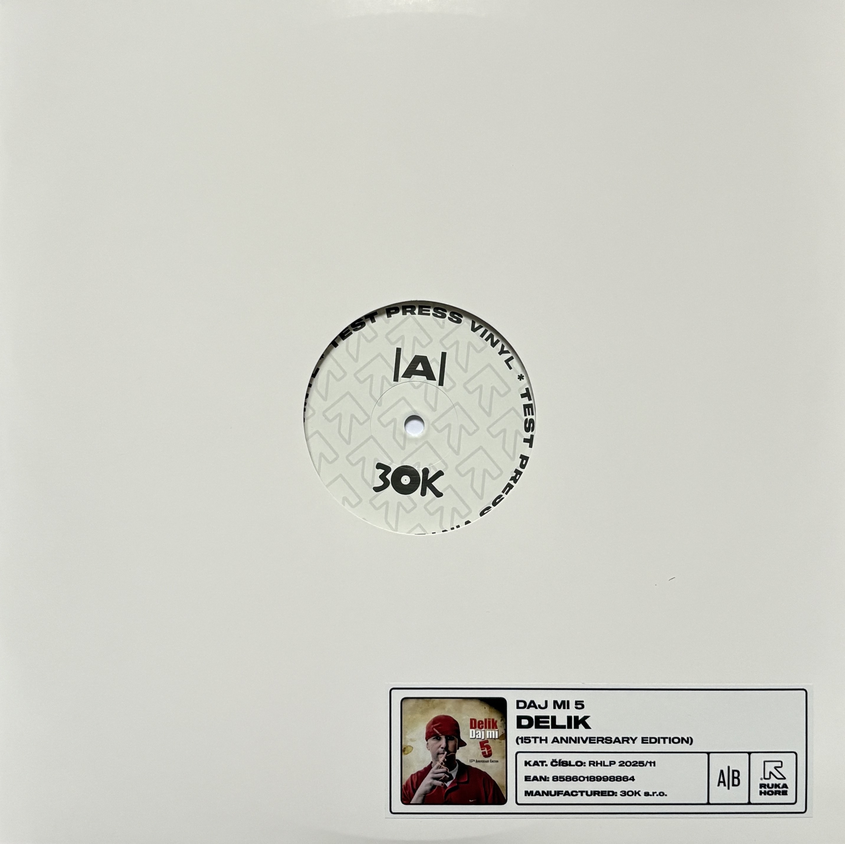 Vinyl Delik - Daj Mi 5 (15th Anniversary Edition) (Transparent Vinyl) (TESTPRESS)
