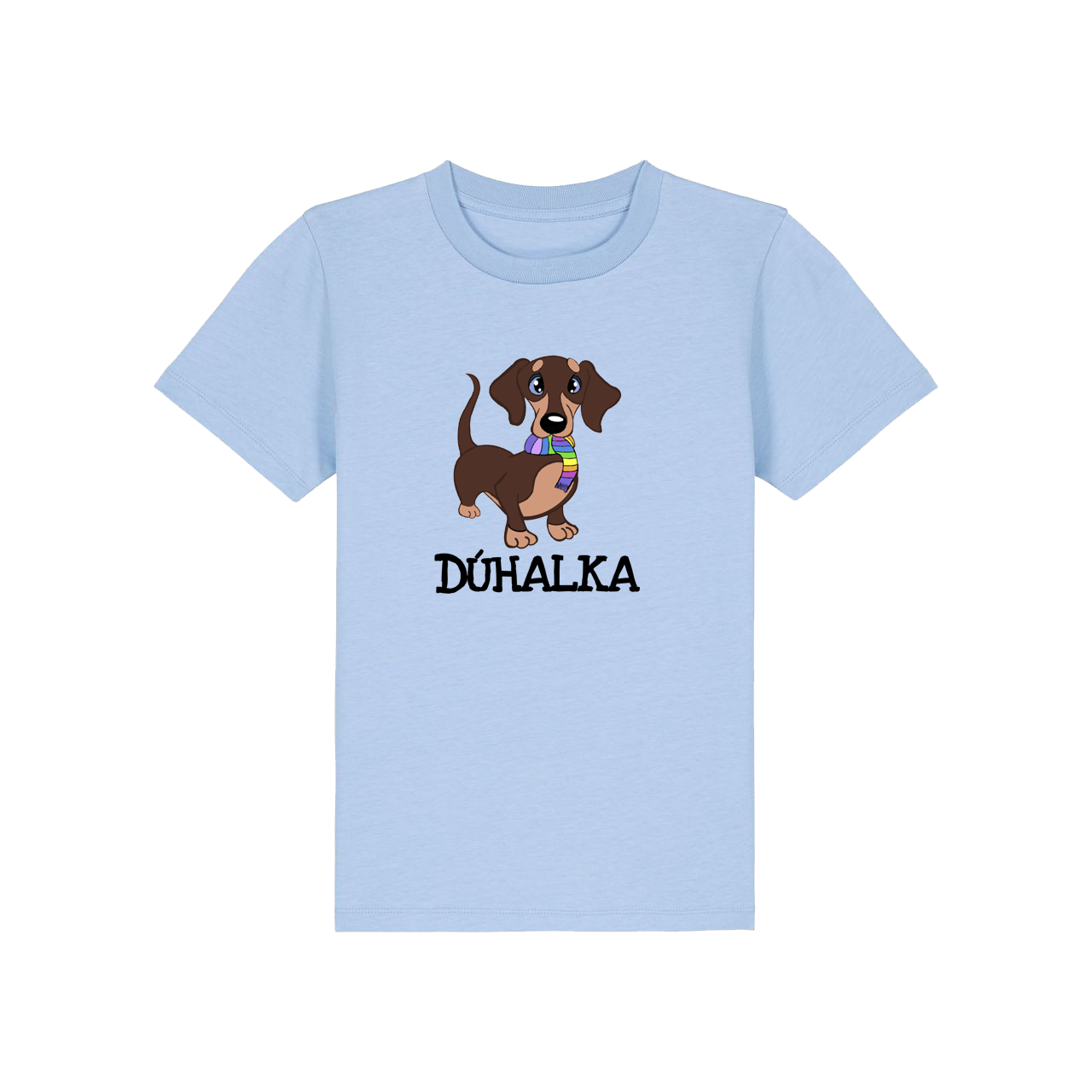 Tričko Dúhalka - Pes, Dieťa,Baby modrá,5 – 6 rokov