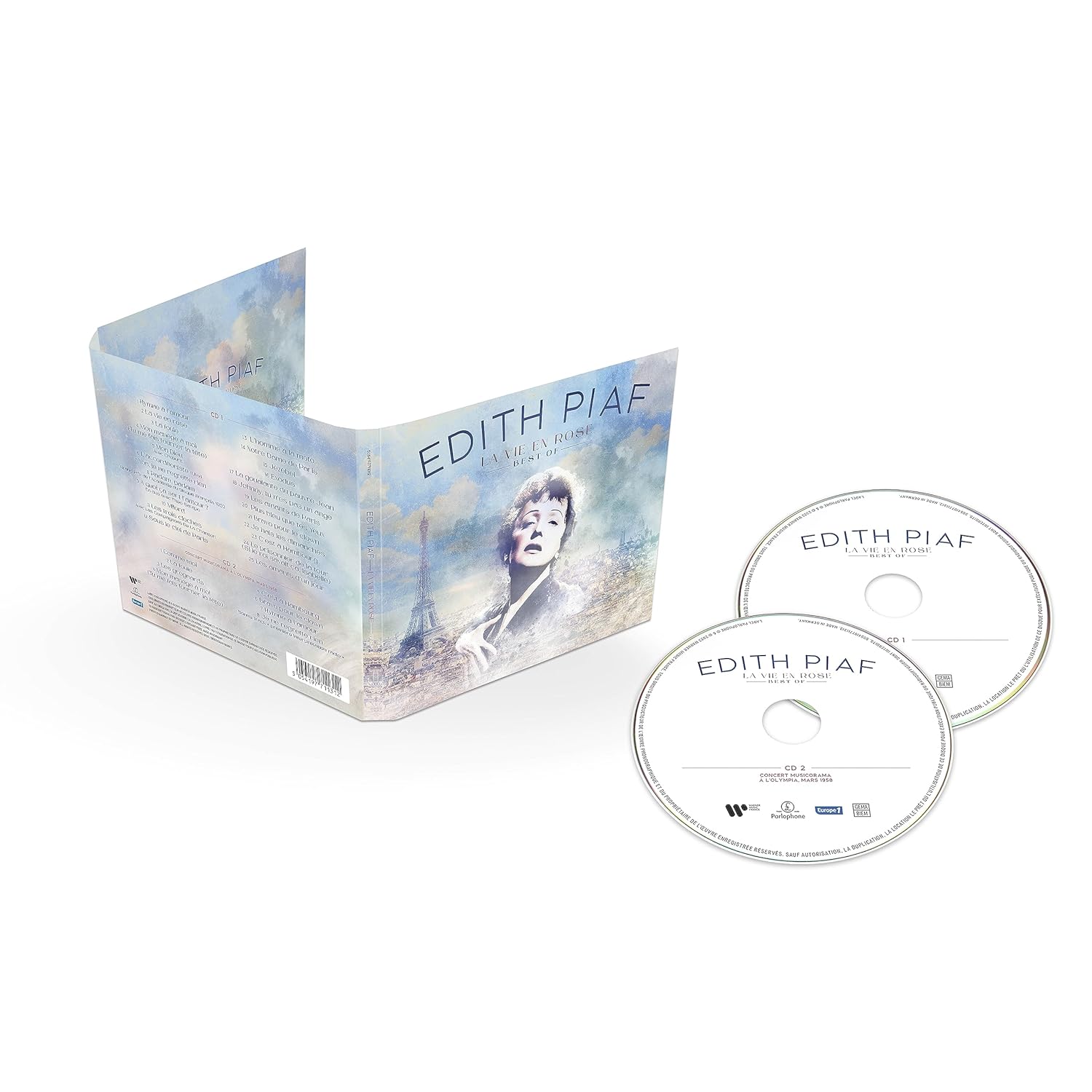 CD Edith Piaf - La Vie En Rose - Best Of + Musicorama Live At The Olympia Paris
