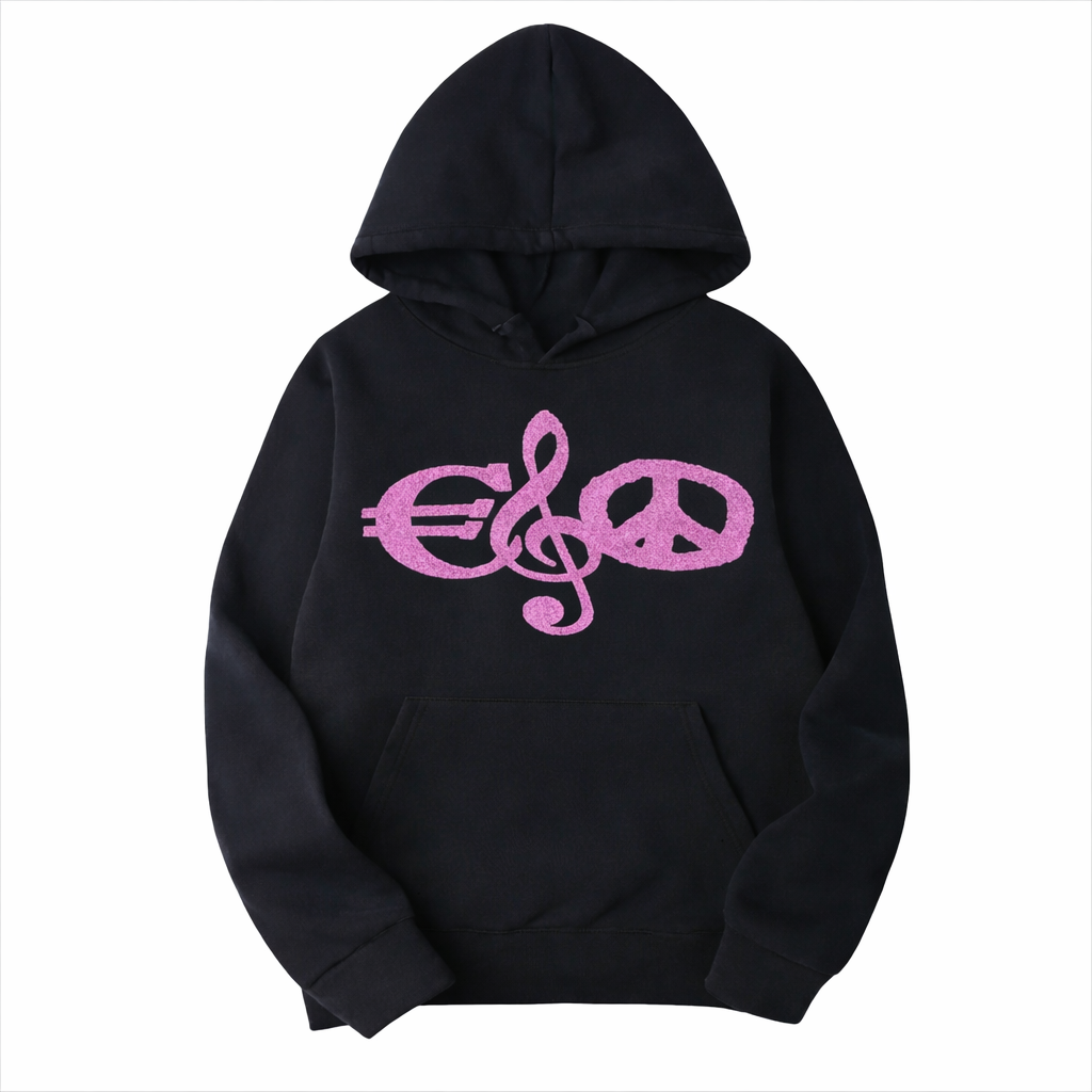 Mikina Ego - Mier, Unisex,Čierna,3XL