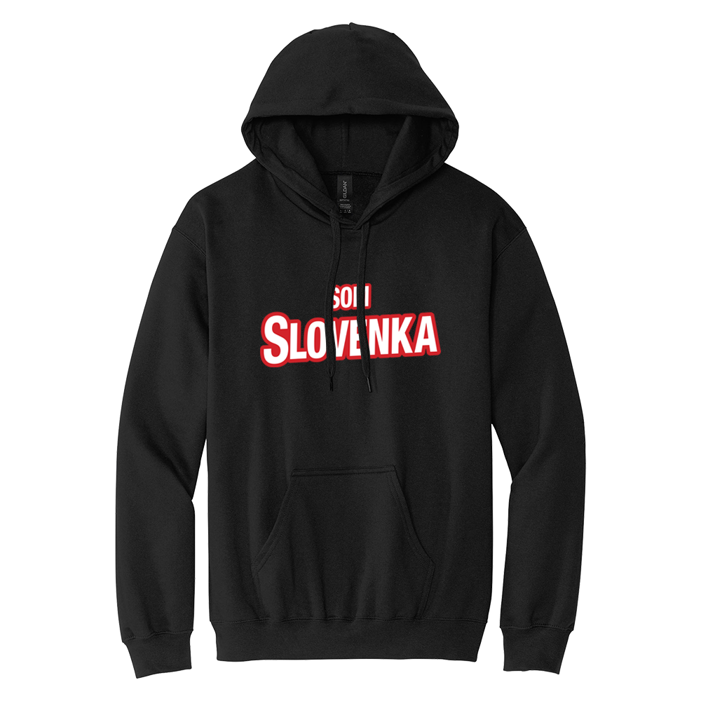 Mikina Emily - Som slovenka, Unisex,Čierna,3XL
