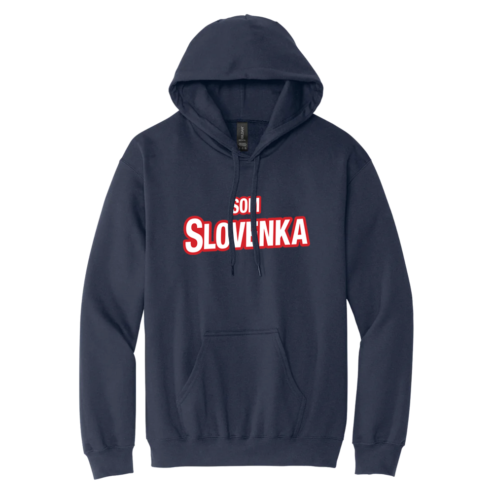 Mikina Emily - Som slovenka, Unisex,Navy,3XL