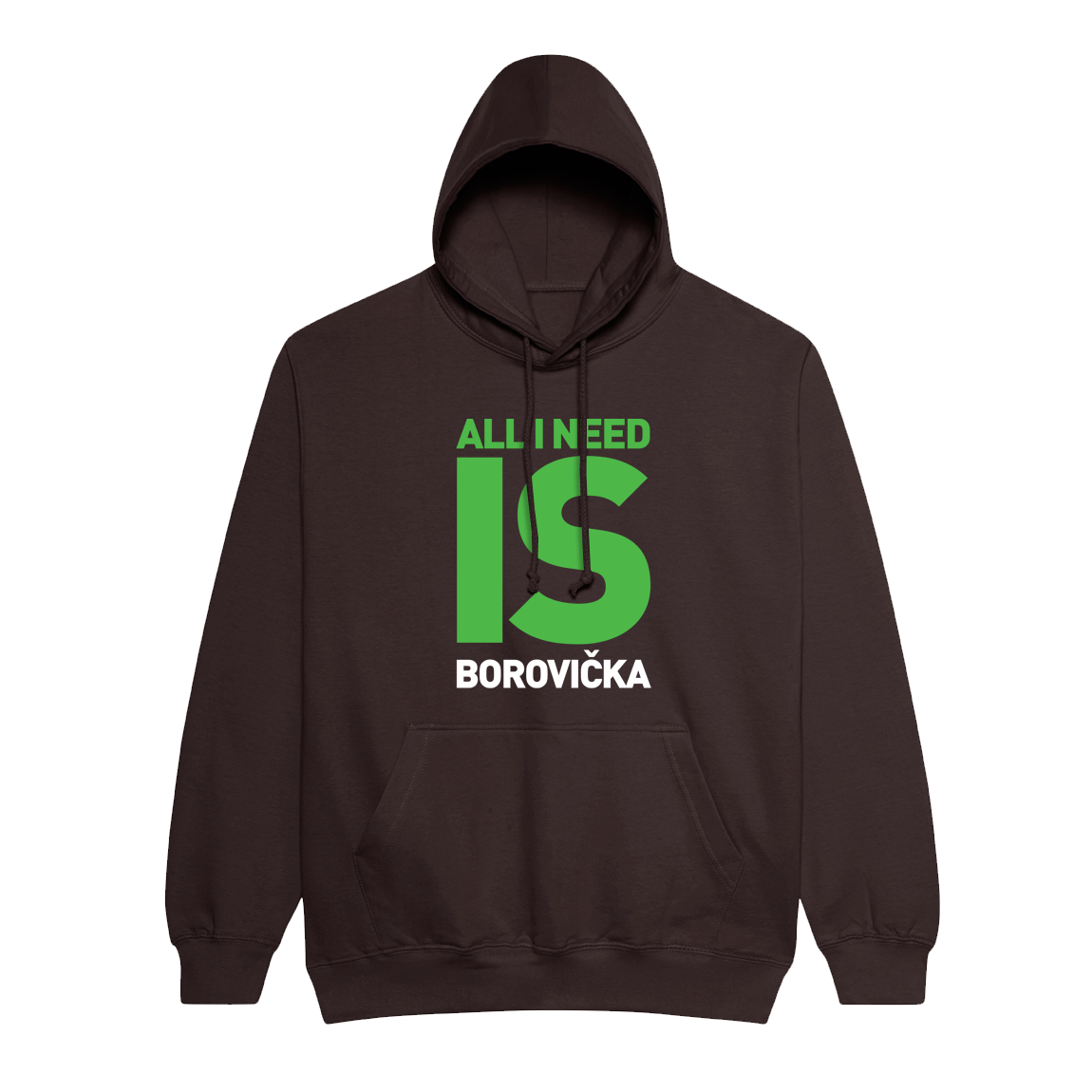 Mikina Emily - #CitimVonuLesa, unisex,Hnedá,S
